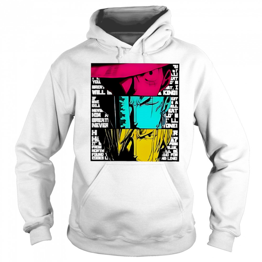 Luffy zoro and sanjI anime crew shirt Hoodie