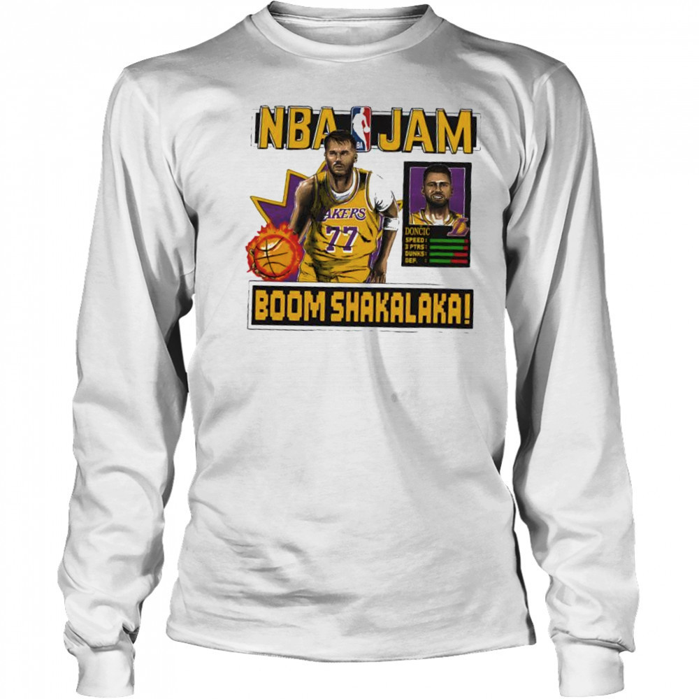 Luka Dončić Los Angeles Lakers NBA Jam shirt Long Sleeved