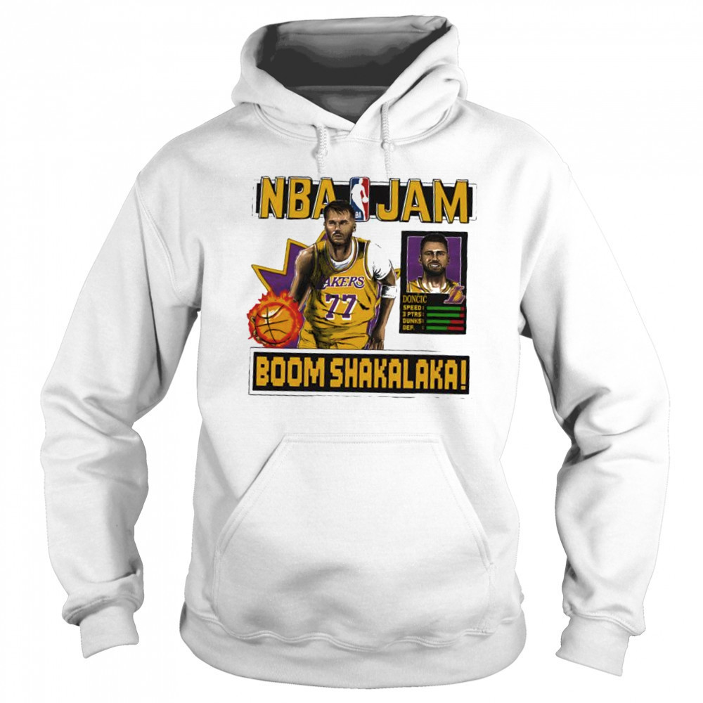 Luka Dončić Los Angeles Lakers NBA Jam shirt Hoodie
