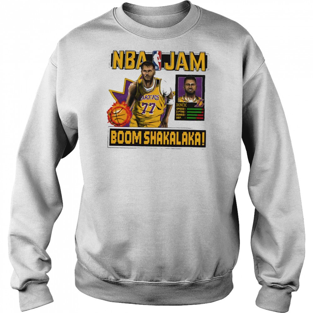 Luka Dončić Los Angeles Lakers NBA Jam shirt Sweatshirt