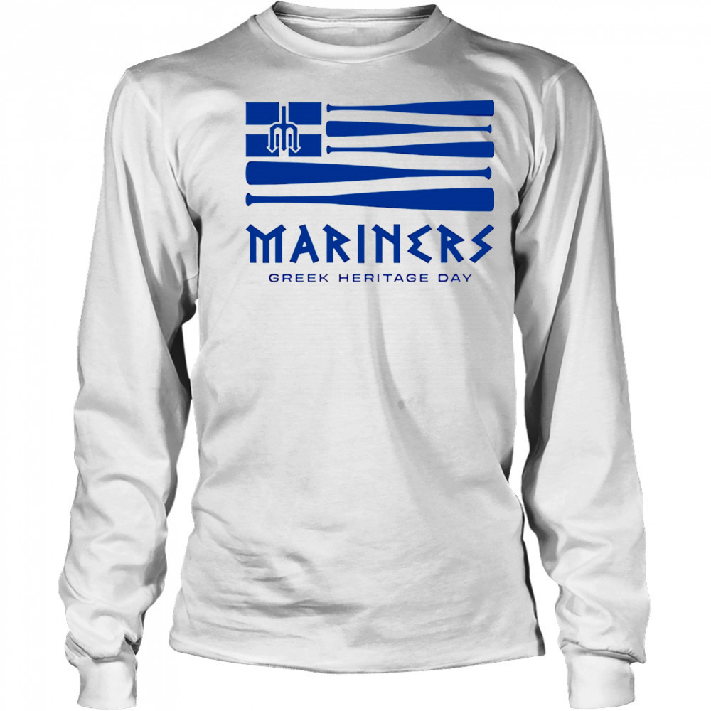 Mariners greek heritage night 2025 shirt Long Sleeved
