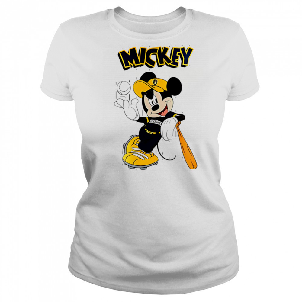 Milwaukee Brewers x Mickey Mouse 2025 Baseball shirt Women's T-shirt