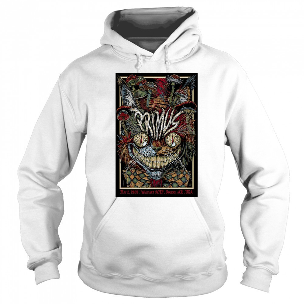 Primus Walmart AMP Rogers AR USA May 2 2025 Tour t-shirt Hoodie