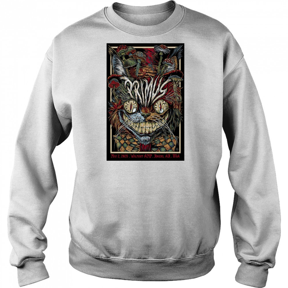 Primus Walmart AMP Rogers AR USA May 2 2025 Tour t-shirt Sweatshirt