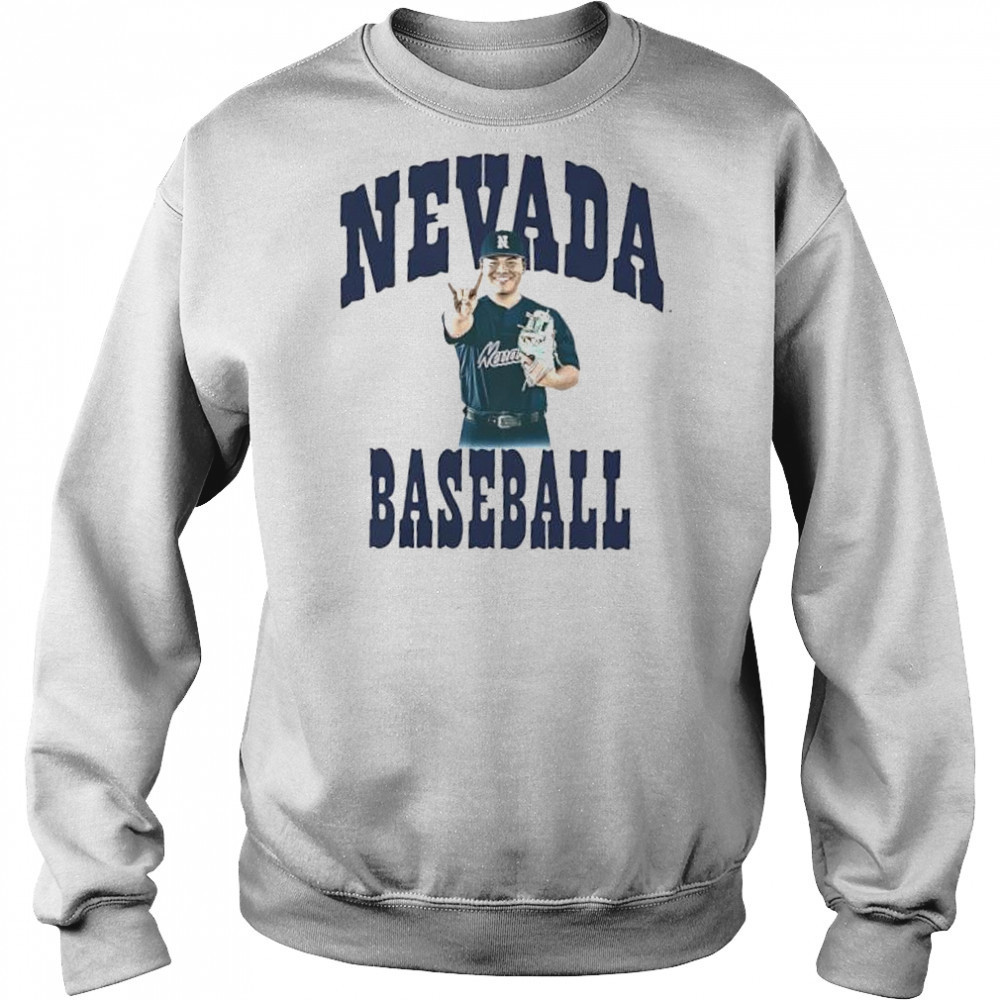 Sean Yamaguchi Nevada baseball block letter shirt Sweatshirt