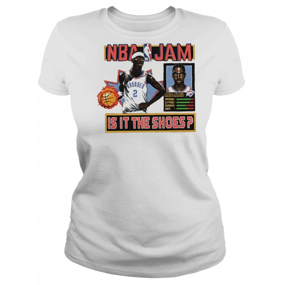 Shai Gilgeous-Alexander Oklahoma City Thunder NBA Jam shirt Women's T-shirt