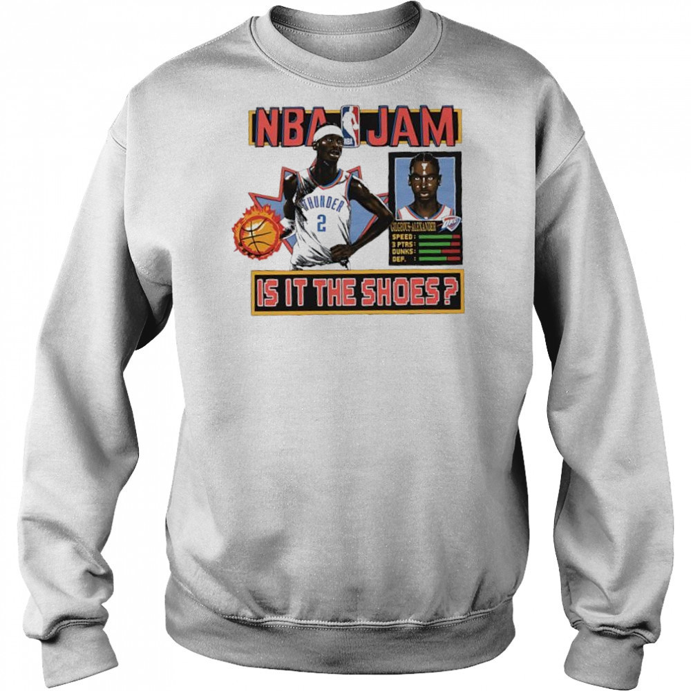 Shai Gilgeous-Alexander Oklahoma City Thunder NBA Jam shirt Sweatshirt