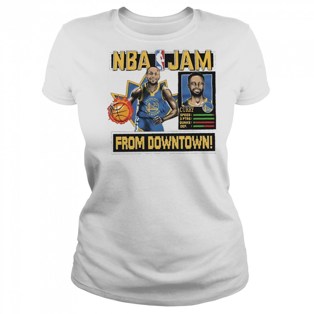 Stephen Curry Golden State Warriors NBA Jam shirt Women's T-shirt