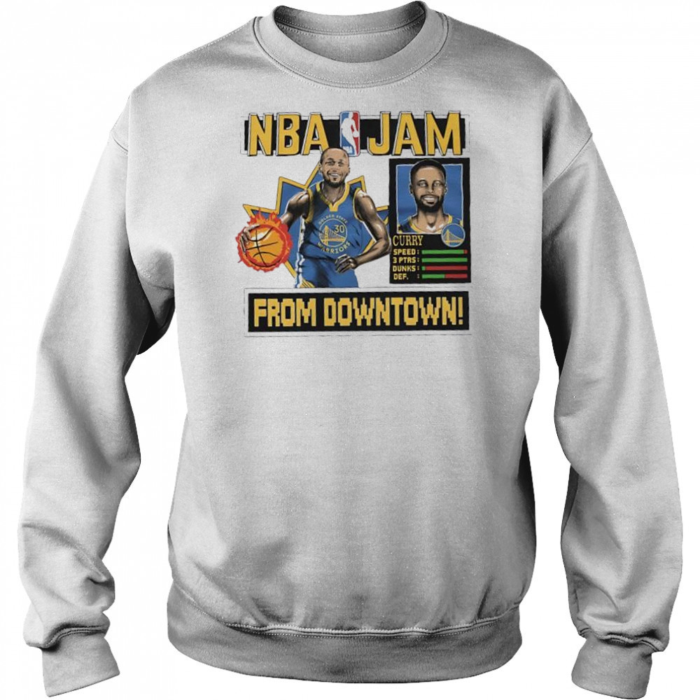 Stephen Curry Golden State Warriors NBA Jam shirt Sweatshirt