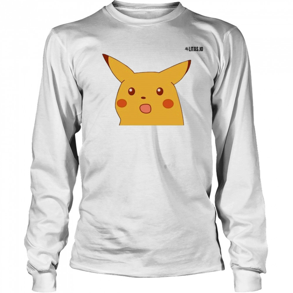 Surprised Pikachu Litas.IO T-shirt Long Sleeved