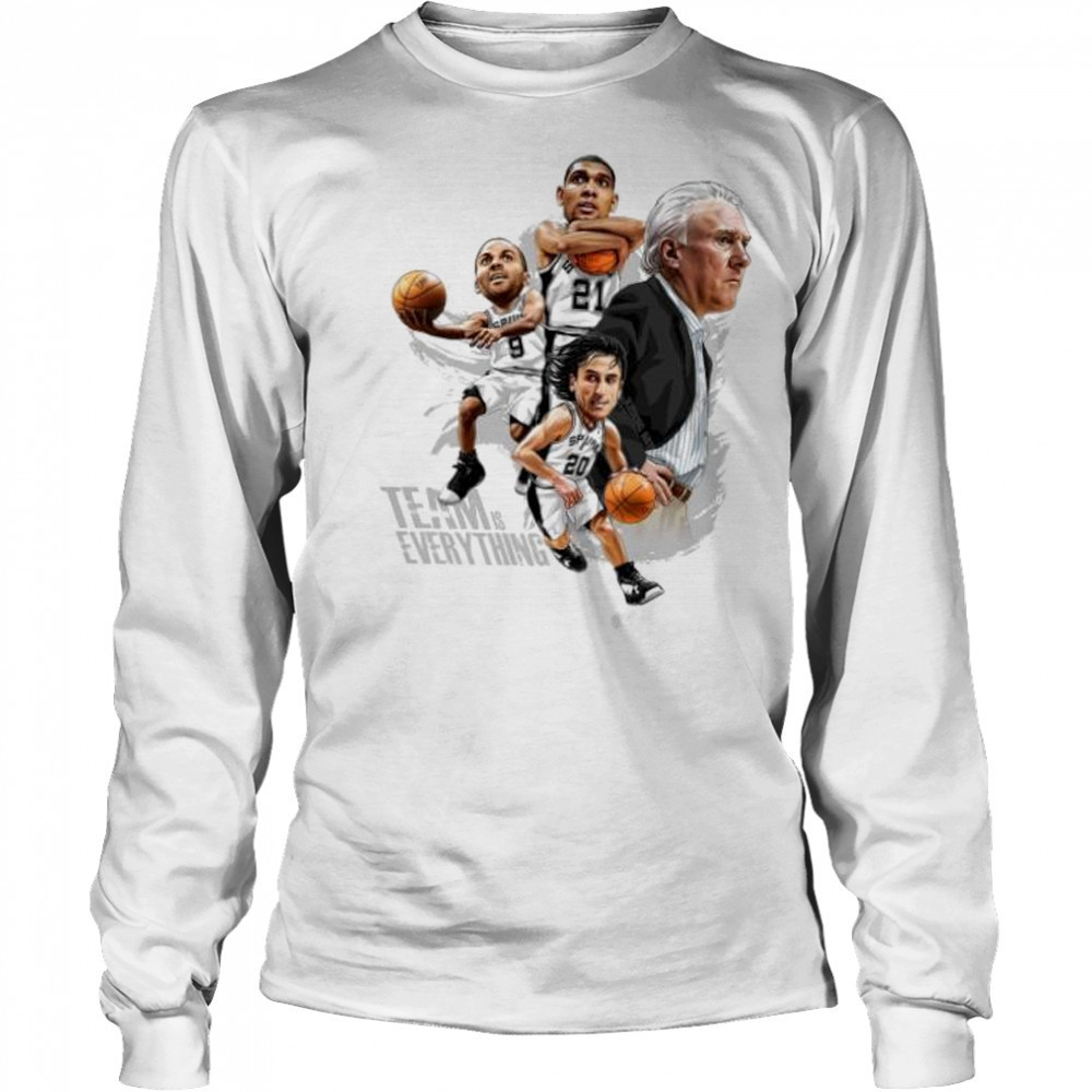 Team is every thing San Antonio Spurs player team shirt Long Sleeved
