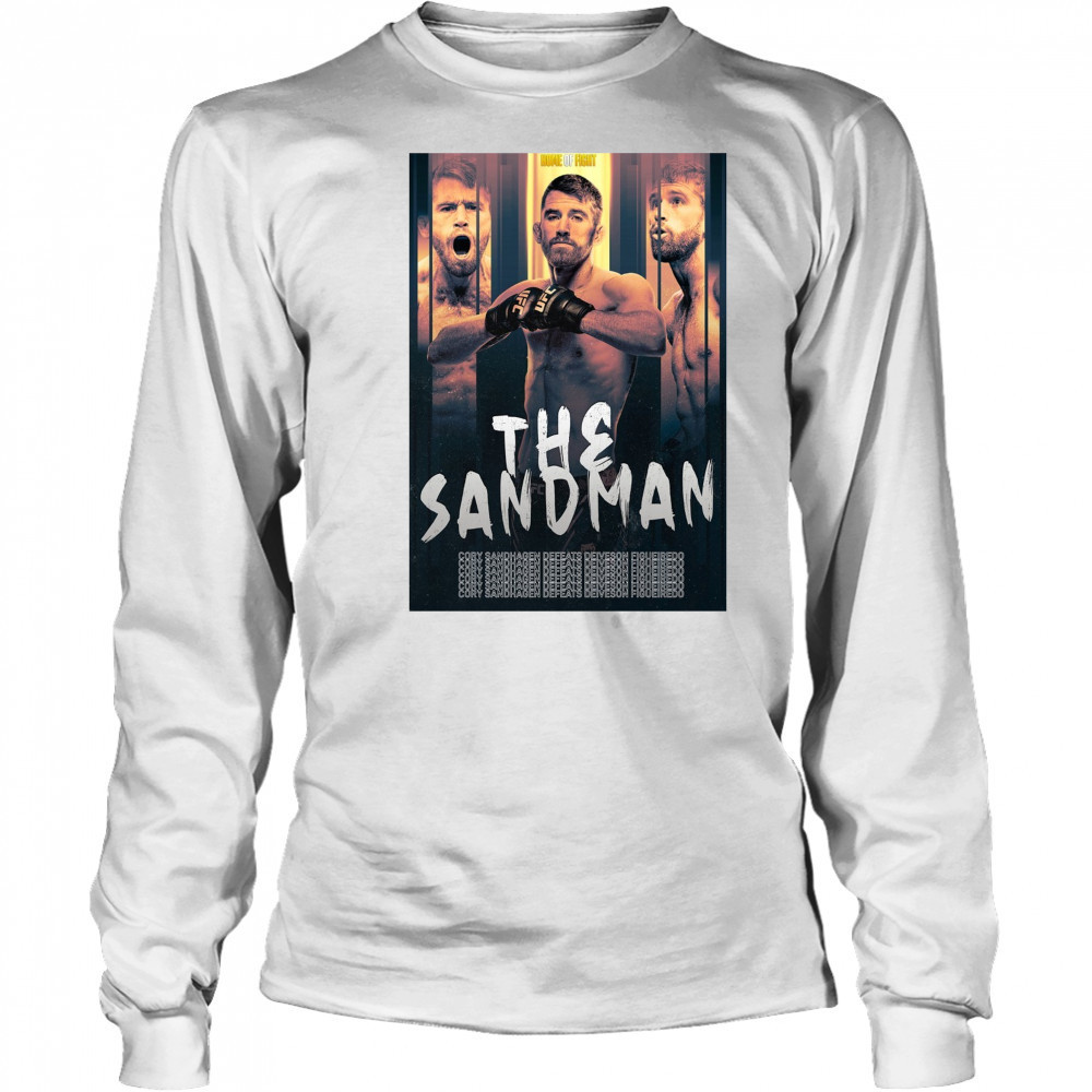 The Sandman Cory Sandhagen Defeats Deiveson Figueiredo Home Of Fight 2025 Poster t-shirt Long Sleeved