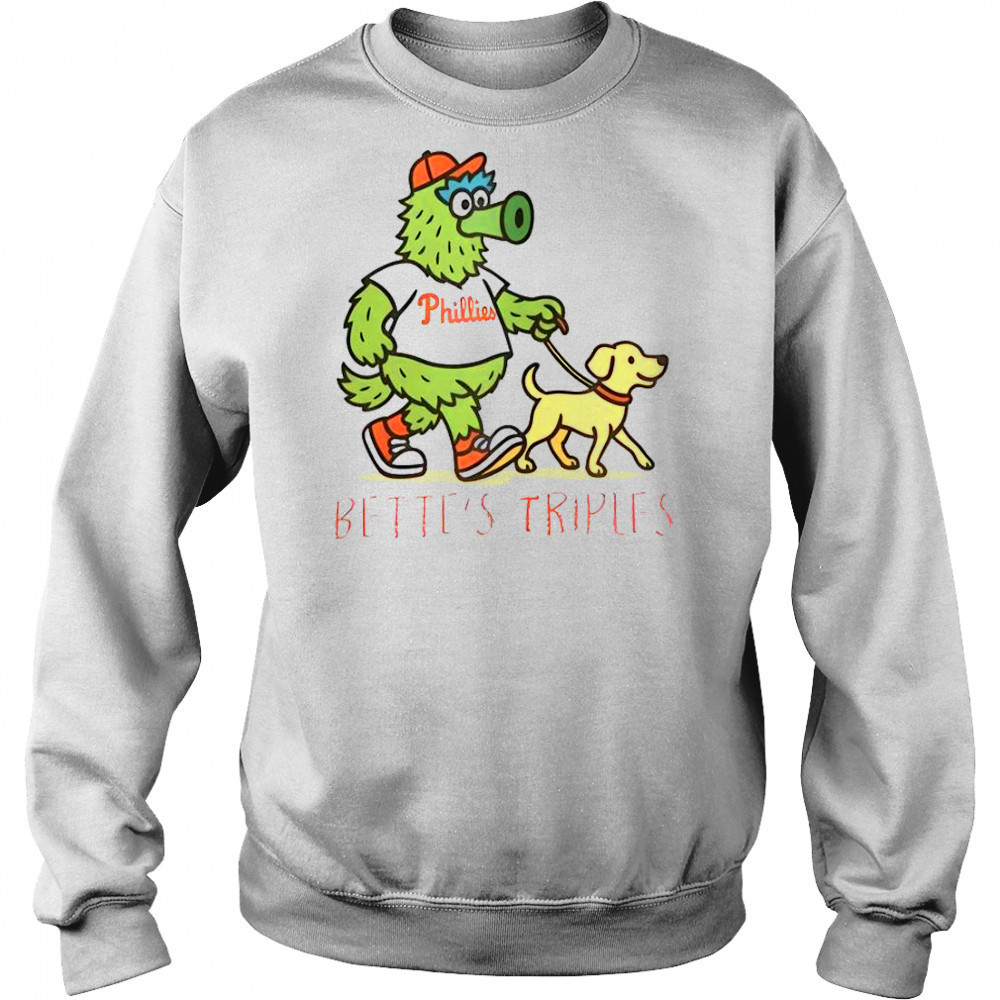 Bette’s Triples Phillie Phanatic Philadelphia Phillies T-Shirt Sweatshirt