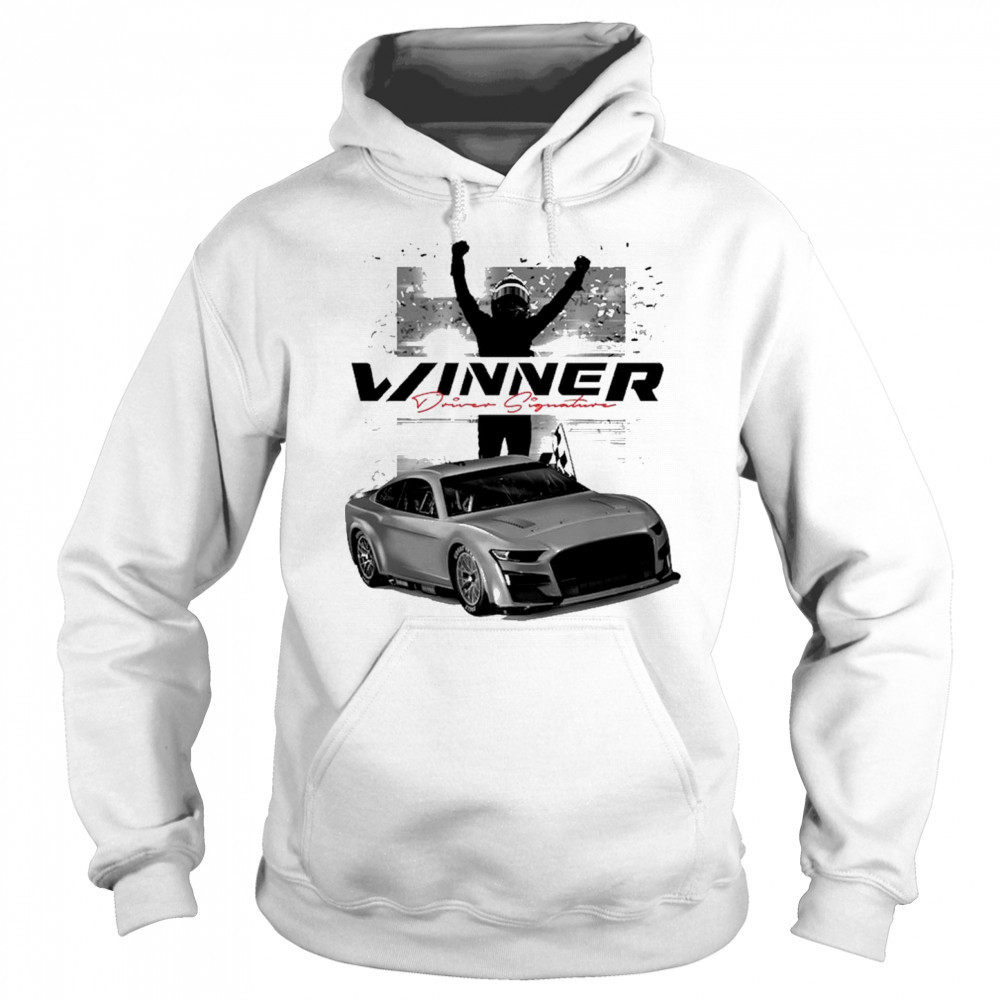 Checkered Flag Sports Joey Logano 2025 Wurth 400 Race Winner Driver Signature t-shirt Hoodie
