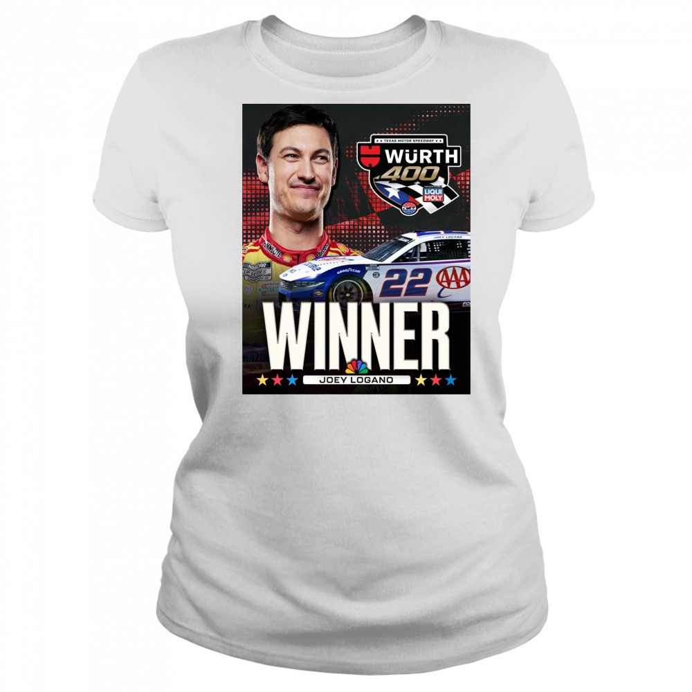 Congratulate Joey Logano Winner NASCAR Cup Series Texas Motor Speedway Wurth 400 t-shirt Women's T-shirt