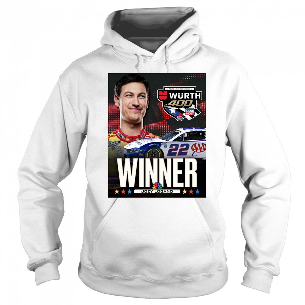 Congratulate Joey Logano Winner NASCAR Cup Series Texas Motor Speedway Wurth 400 t-shirt Hoodie