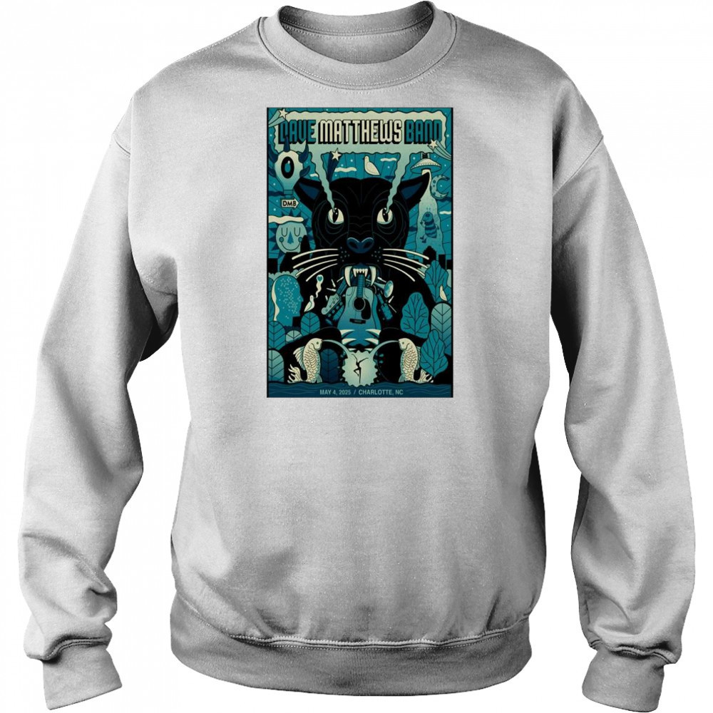Dave Matthews Band Show May 4 2025 First Ward Park Charlotte NC t-shirt Sweatshirt
