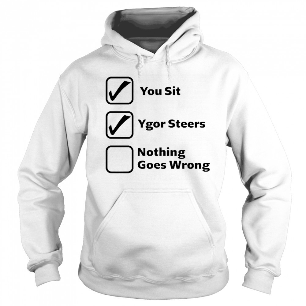 Erinjoeldry You Sit Ygor Steers Nothing Goes Wrong 2025 t-shirt Hoodie