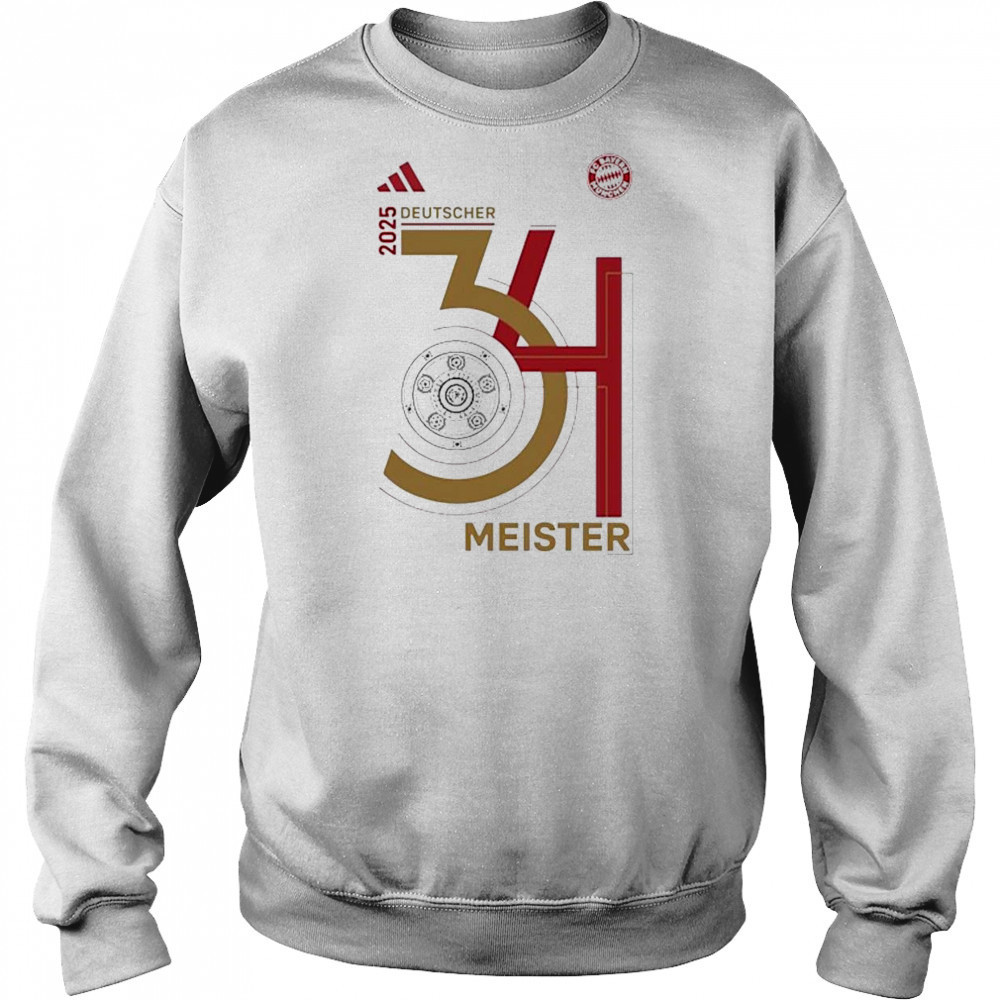 FC Bayern Munich 34 Deutscher Meister 2025 Shirt Sweatshirt