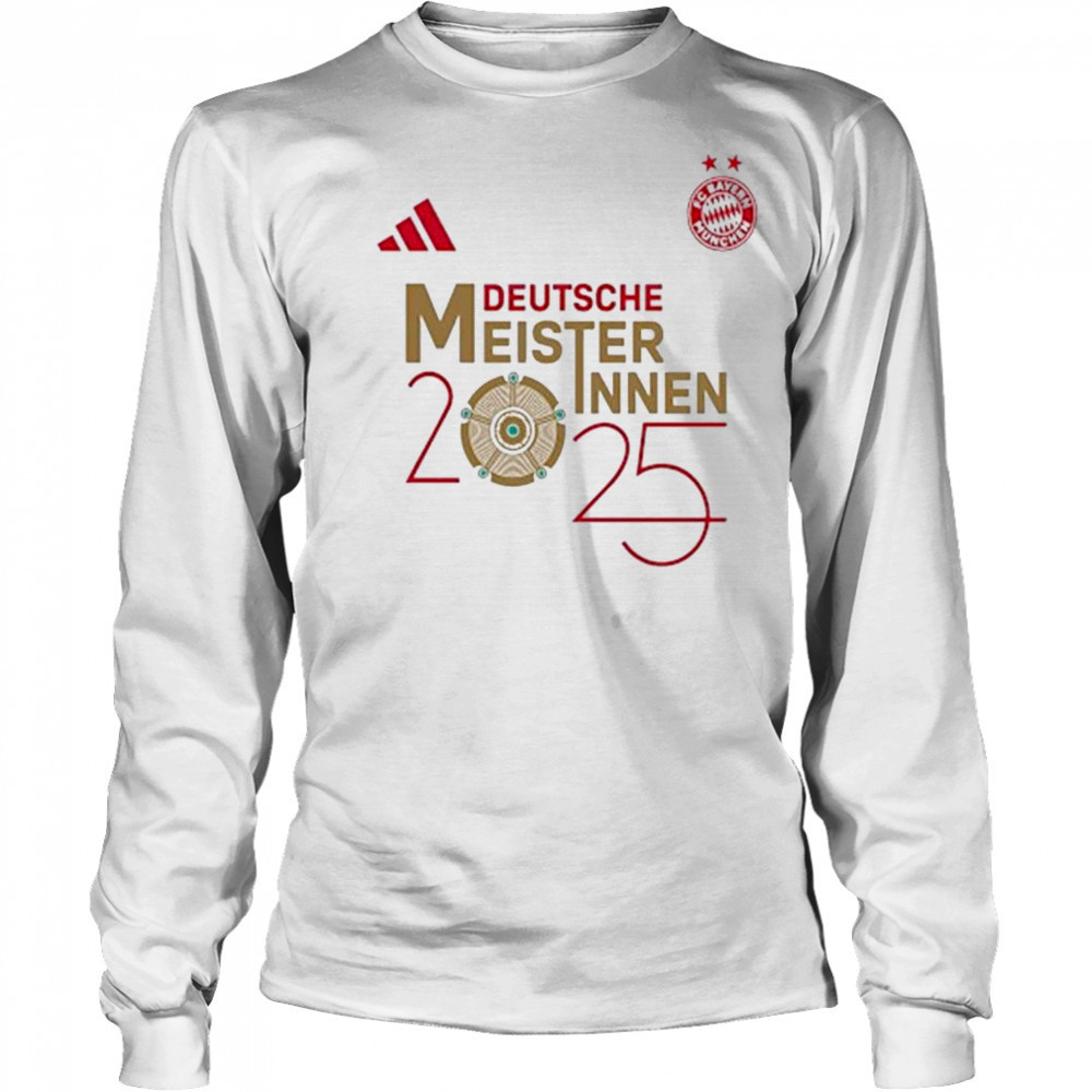 FC Bayern Munich Deutsche Meisterinnen 2025 Shirt Long Sleeved