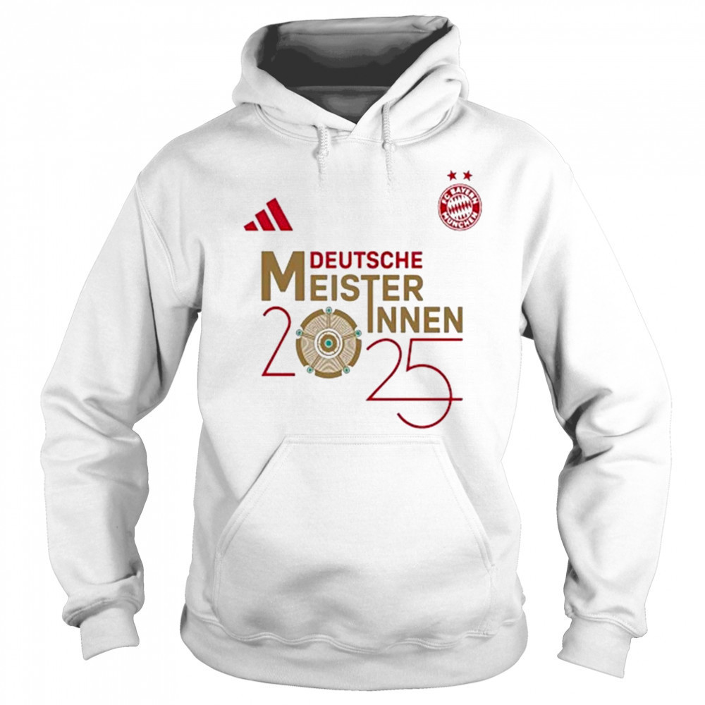 FC Bayern Munich Deutsche Meisterinnen 2025 Shirt Hoodie