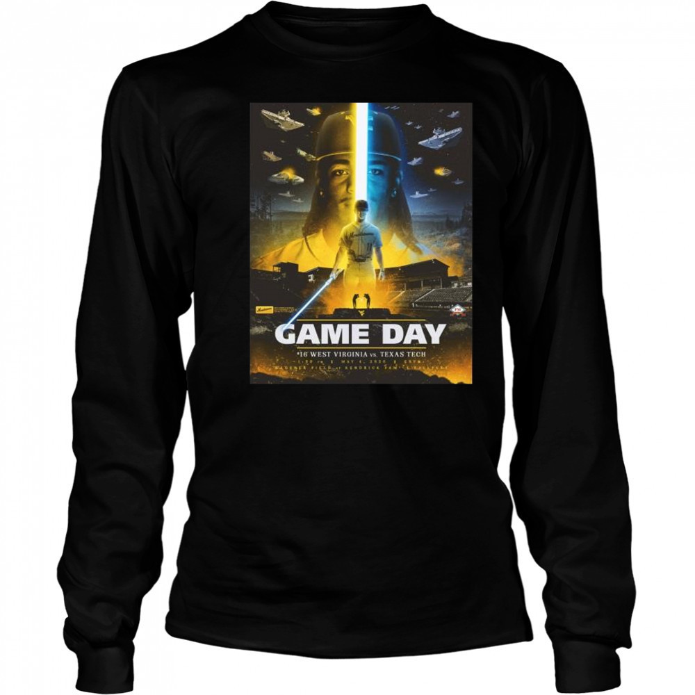 Game Day West Virginia Mountaineers vs Texas Tech Red Raiders May 4 2025 MLB at Kendrick Family Ballpark t-shirt Long Sleeved