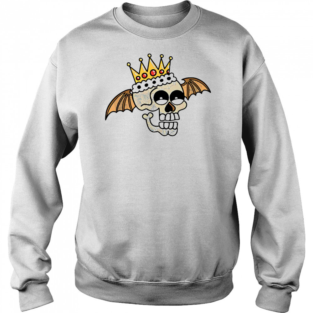 King Skull bat wings shirt Sweatshirt