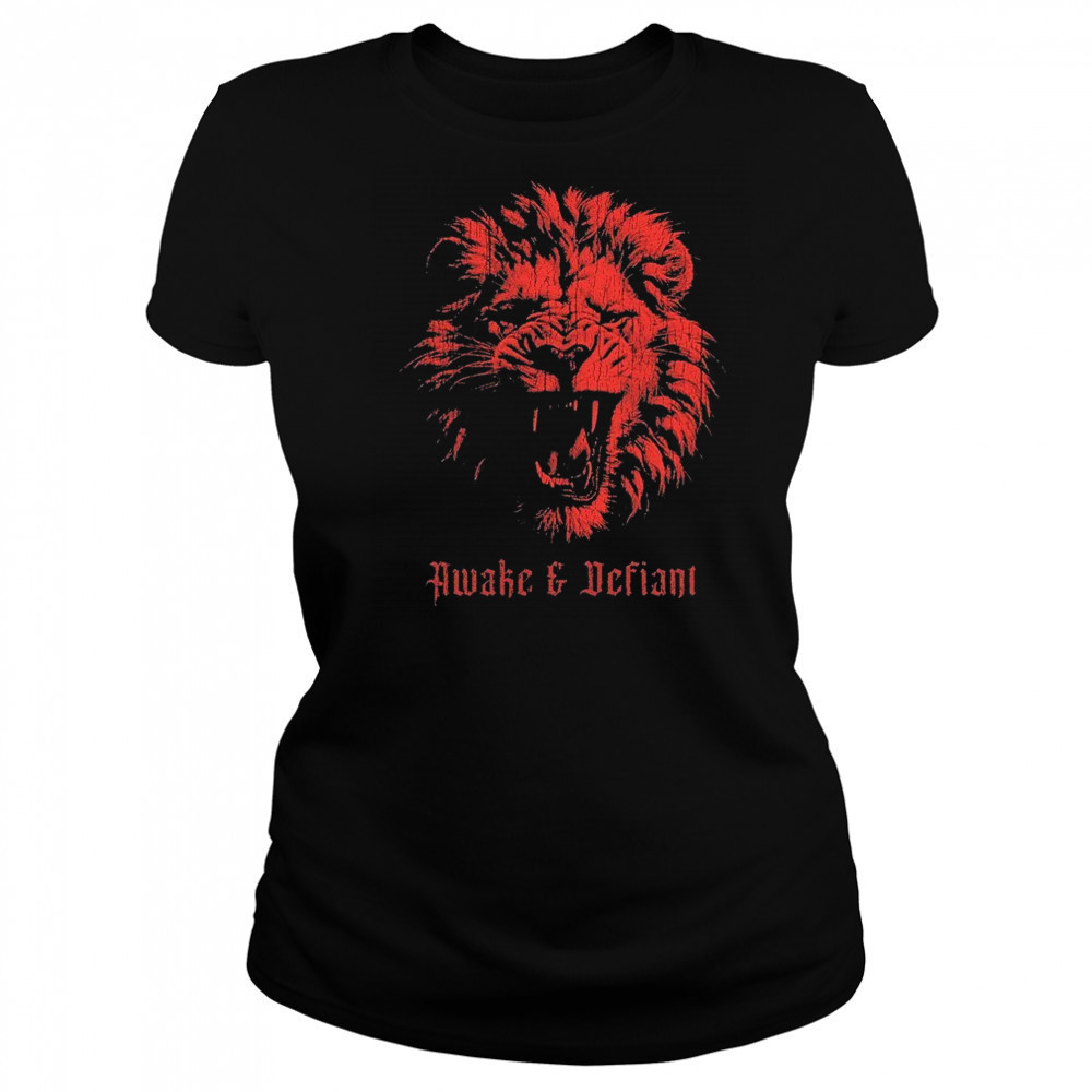 Lion Awake & Defiant T-shirt Women's T-shirt
