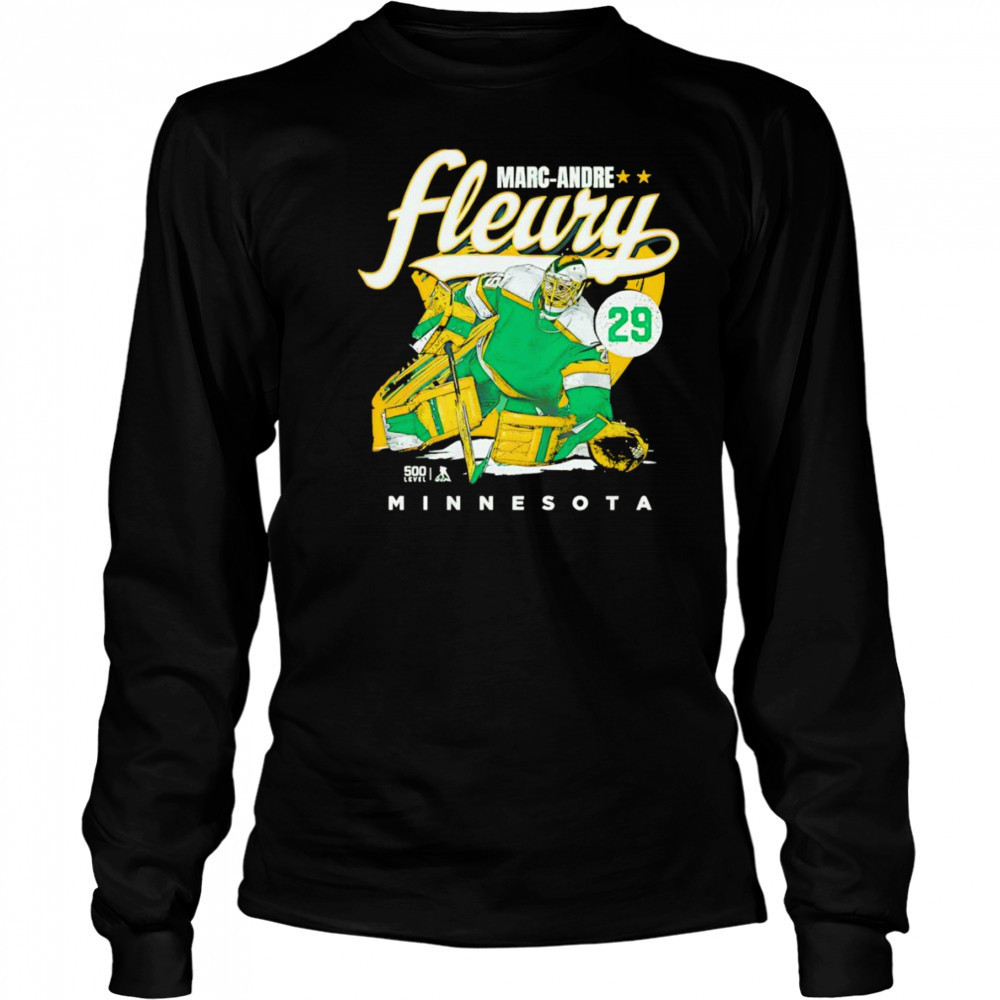 Marc-Andre Fleury Minnesota retro shirt Long Sleeved