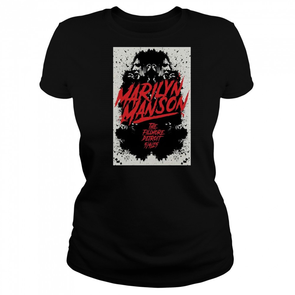 Marilyn Manson Tour May 4 2025 The Fillmore Detroit MI t-shirt Women's T-shirt