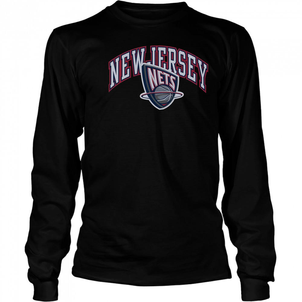 New Jersey Nets Logo T-Shirt Long Sleeved