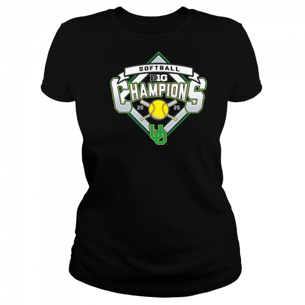 Oregon Ducks 2025 Big Ten Softball Regular Season Champions Shirt Women's T-shirt