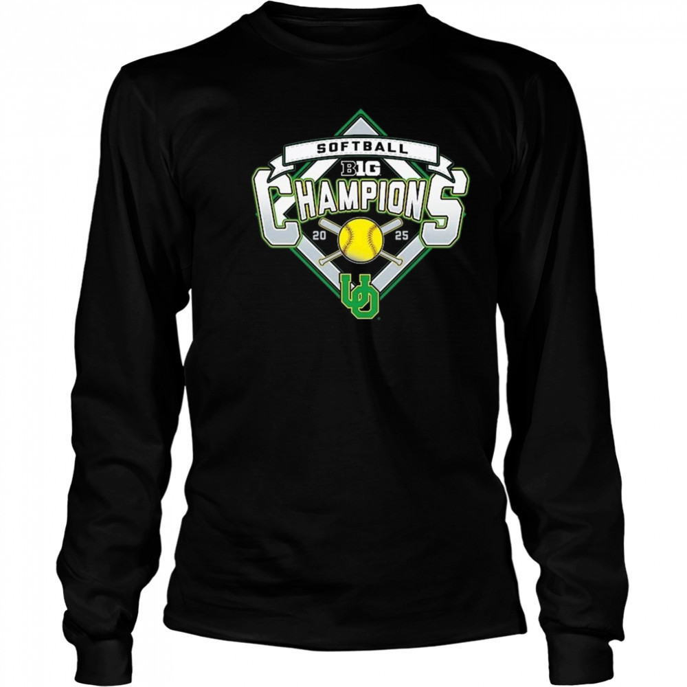 Oregon Ducks 2025 Big Ten Softball Regular Season Champions Shirt Long Sleeved