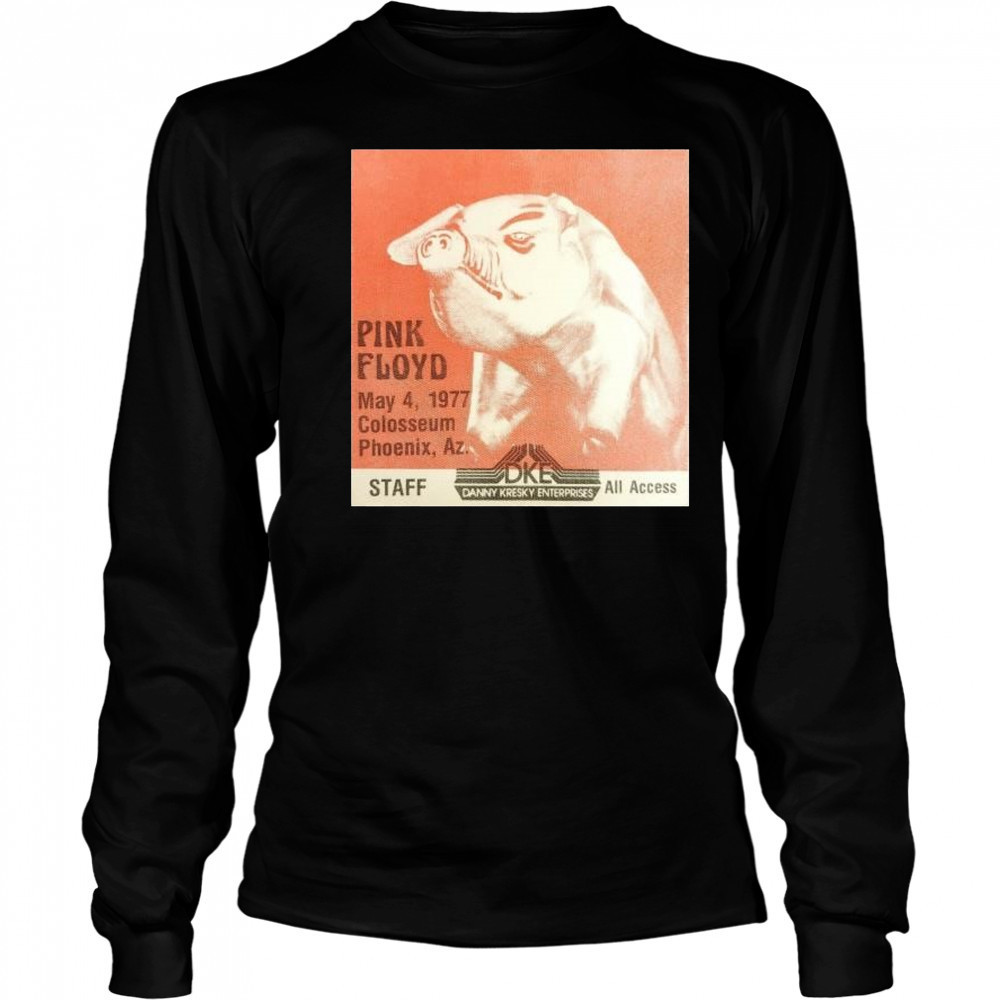 Pink Floyd May 4 1977 Colosseum Phoenix Az DKE Danny Kresky Enterprises t-shirt Long Sleeved