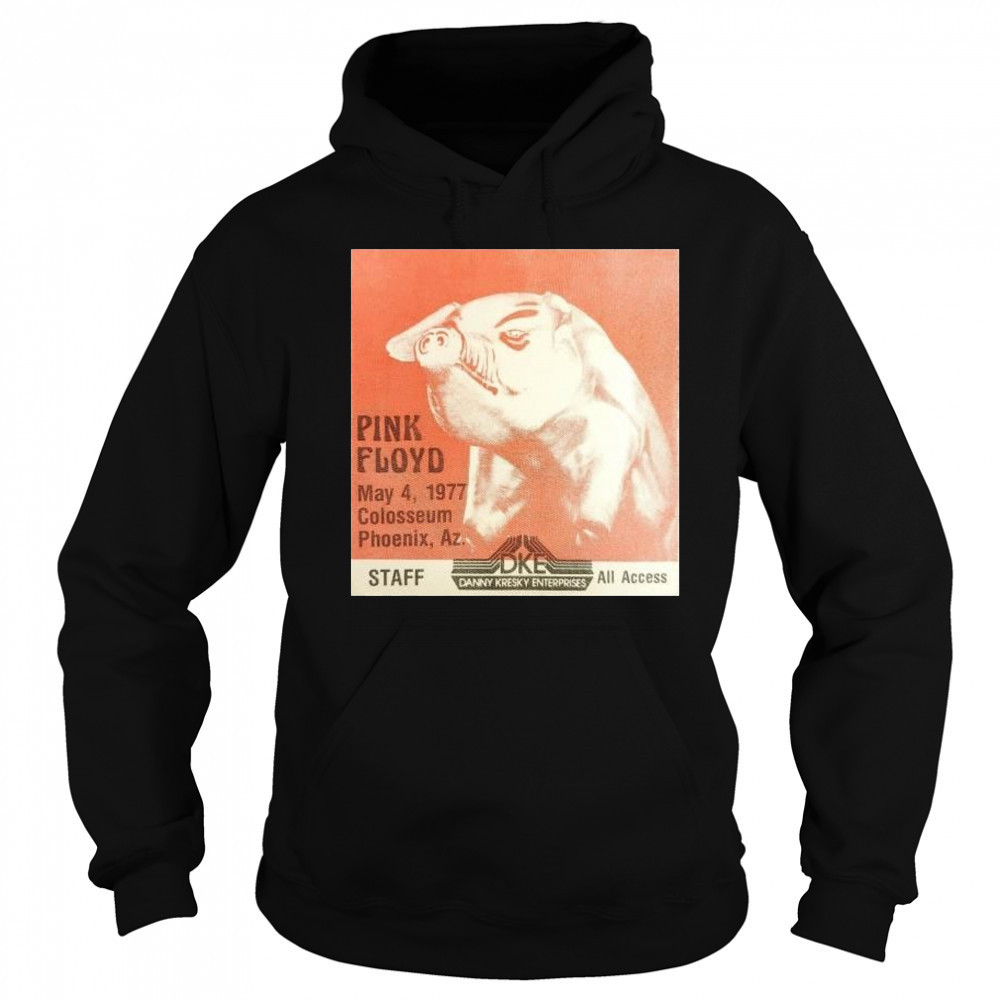 Pink Floyd May 4 1977 Colosseum Phoenix Az DKE Danny Kresky Enterprises t-shirt Hoodie