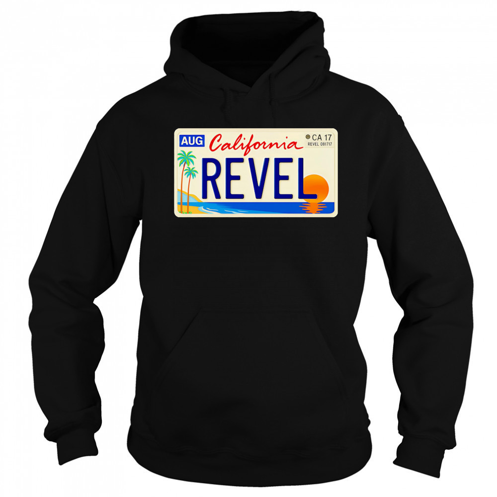 Revel California car plate oversized shirt Hoodie