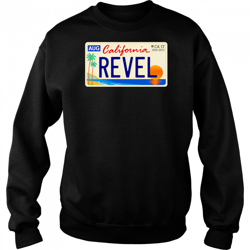 Revel California car plate oversized shirt Sweatshirt