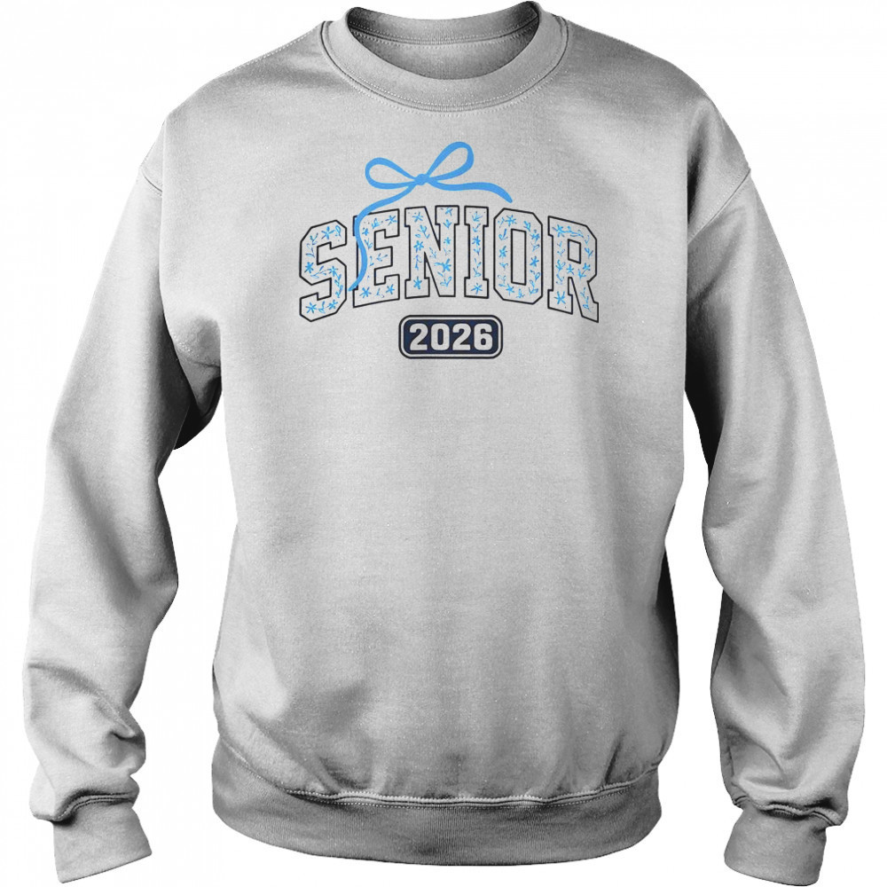 Senior 2026 Graduation Floral Pattern T-Shirt Sweatshirt