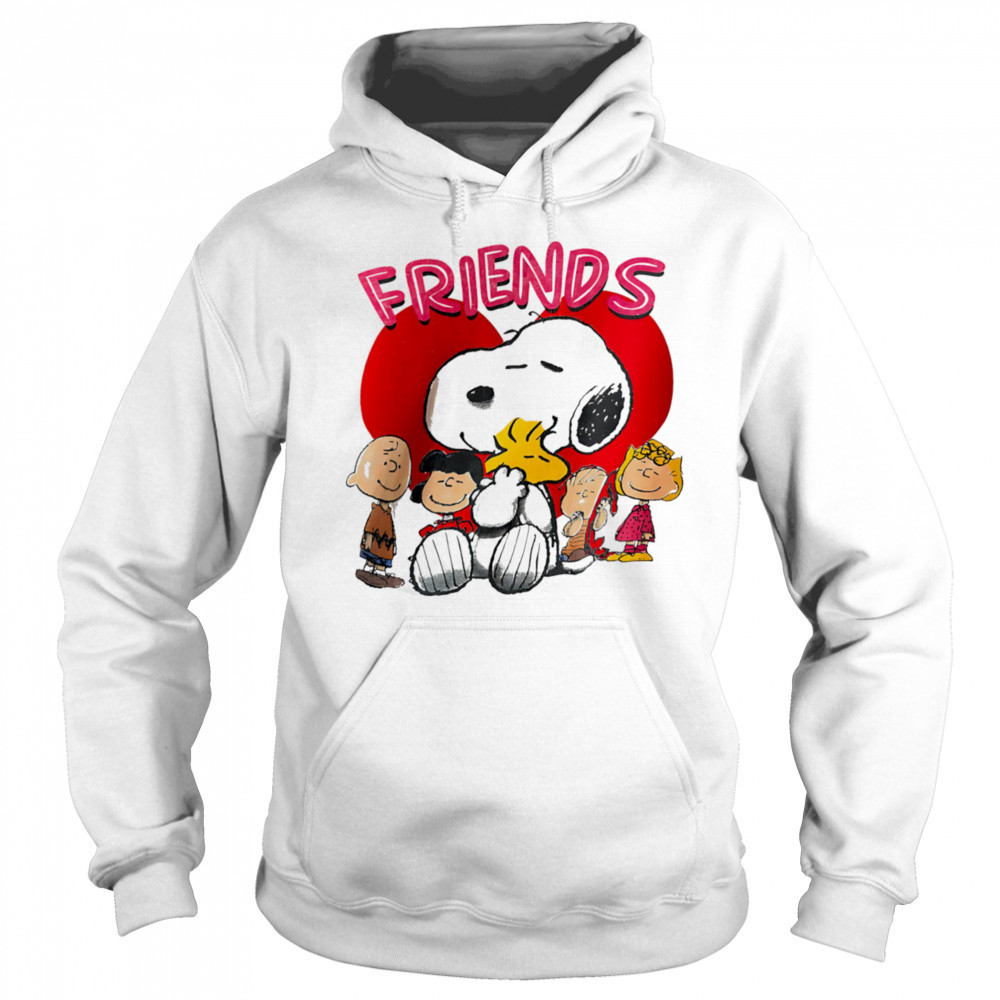 Snoopy friends printed shirt Hoodie