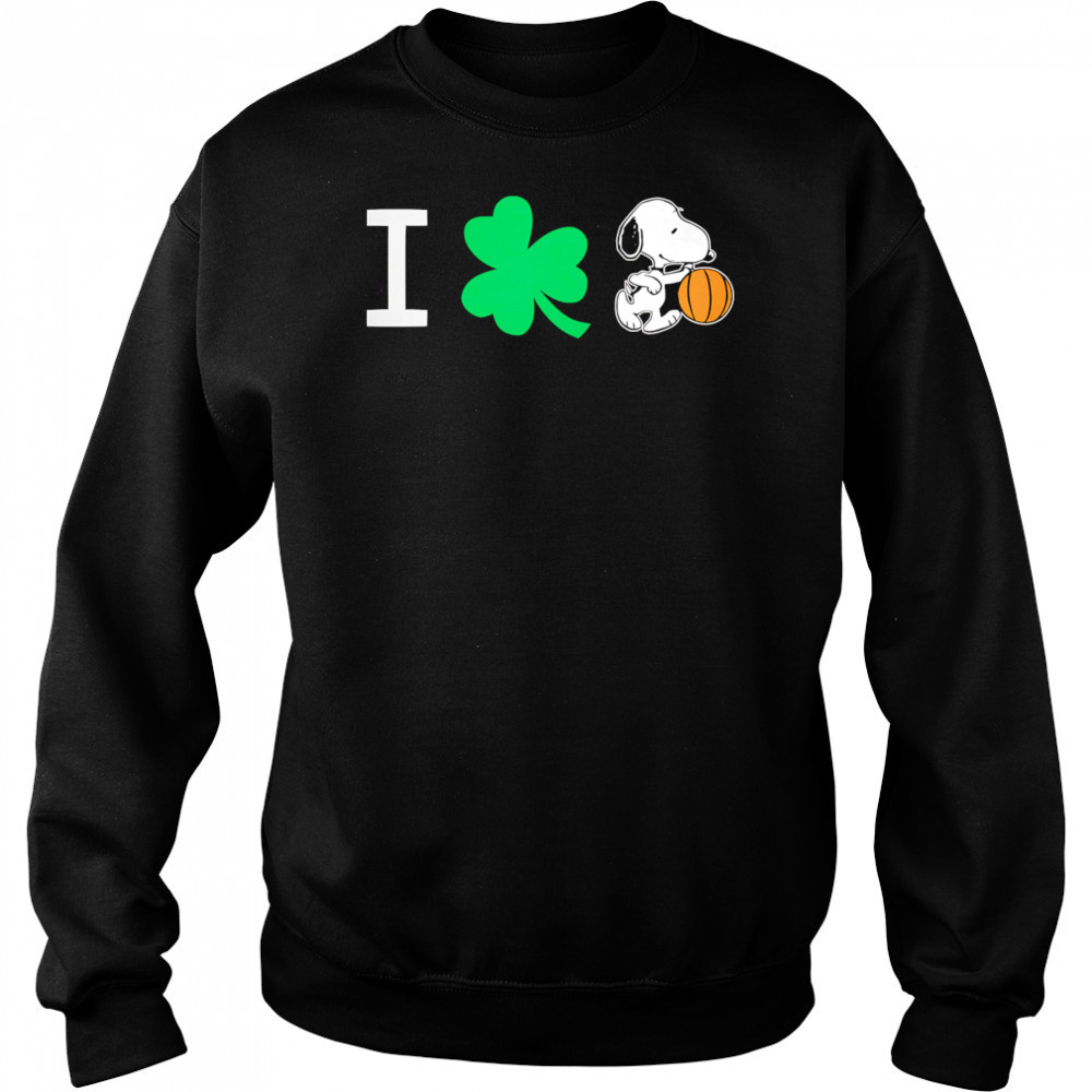 Snoopy St Patricks Day basketball shirt Sweatshirt