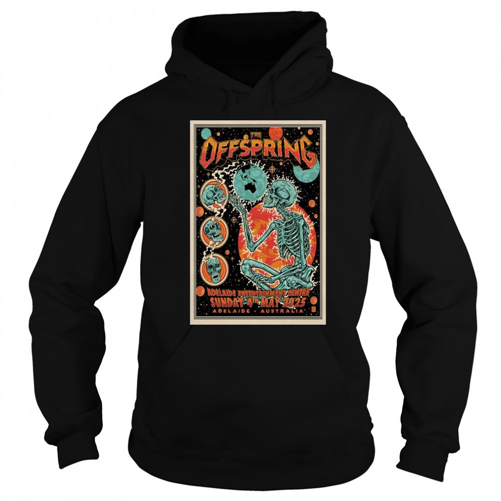 The Offspring Adelaide Entertainment Centre in Adelaide, Australia May 4 2025 Tour t-shirt Hoodie