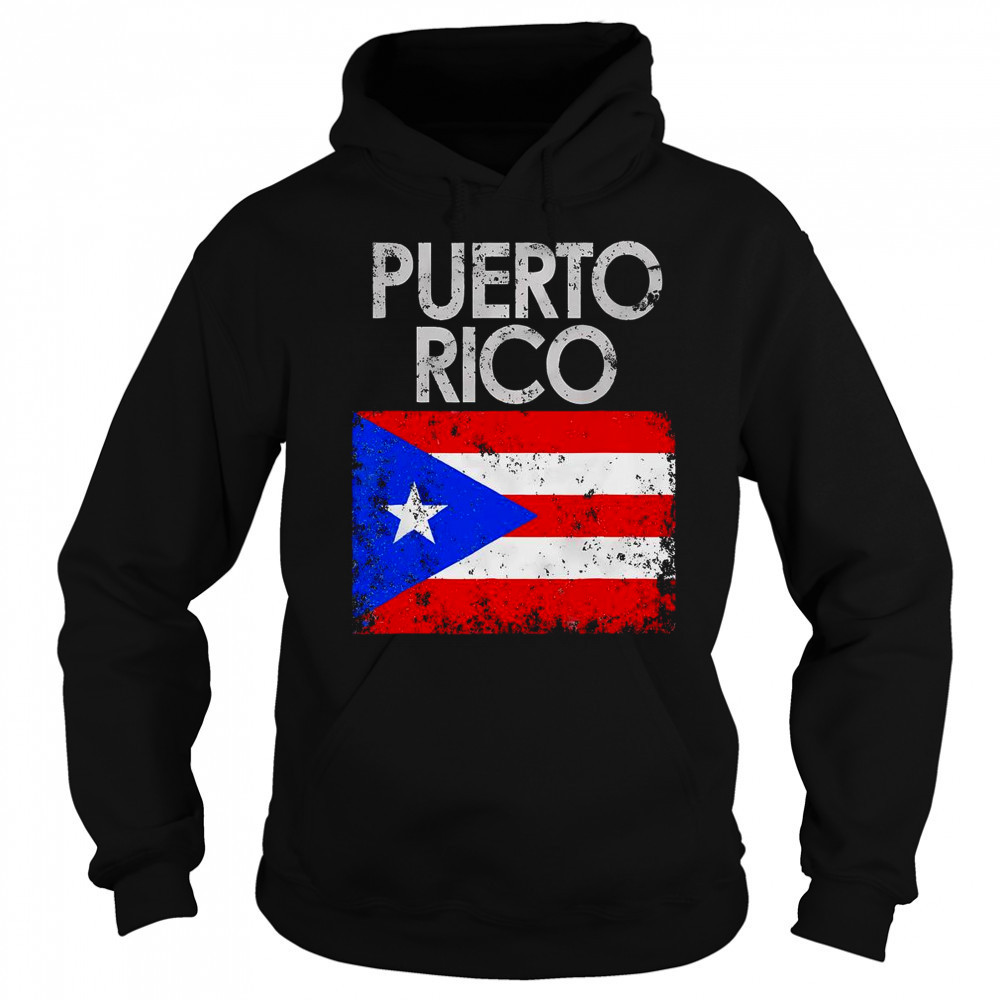 Vintage Puerto Rico Puerto Rican Flag Pride T-Shirt Hoodie