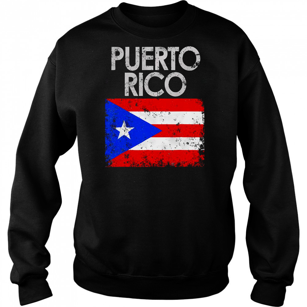 Vintage Puerto Rico Puerto Rican Flag Pride T-Shirt Sweatshirt