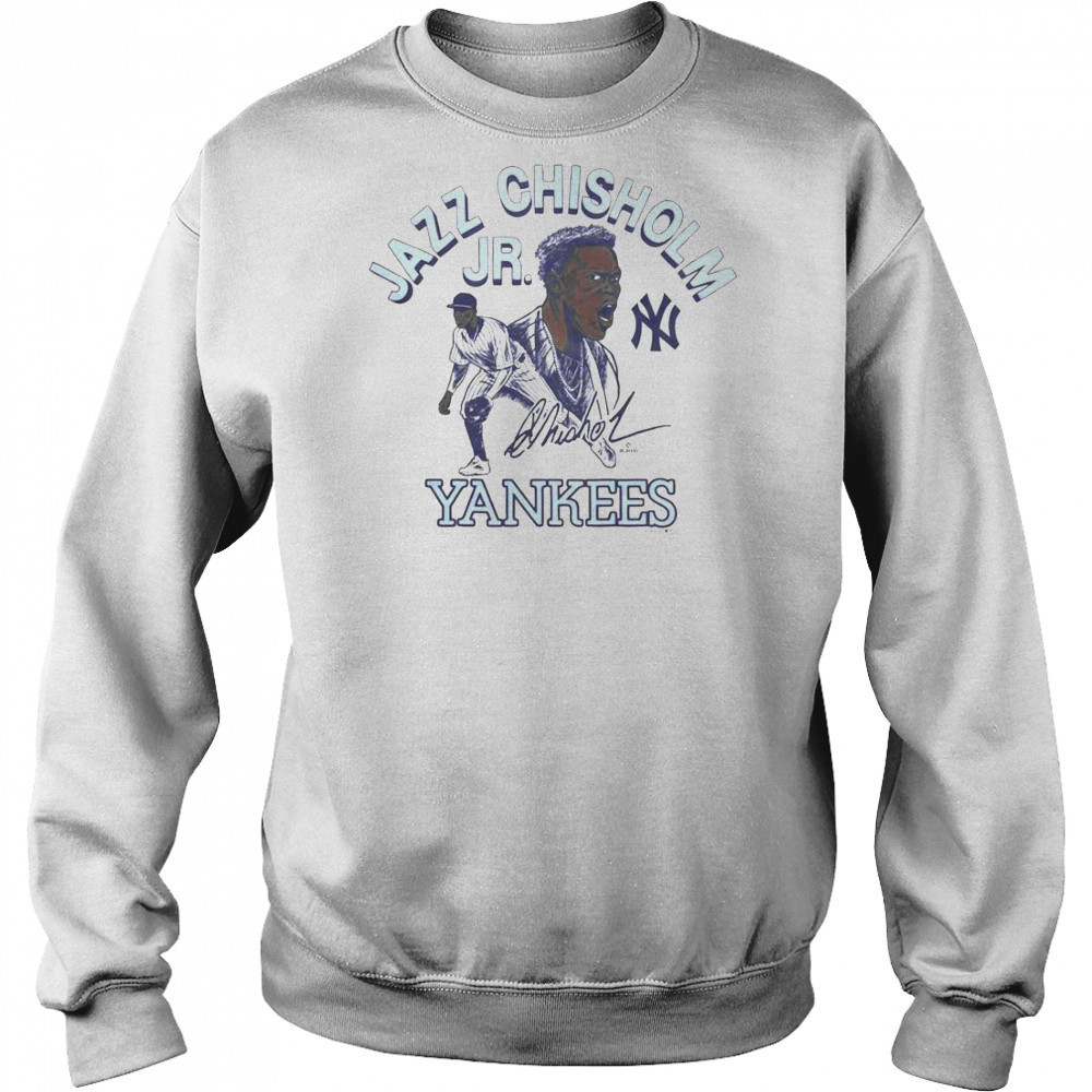 Yankees Jazz Chisholm Jr. Signature T-Shirt Sweatshirt