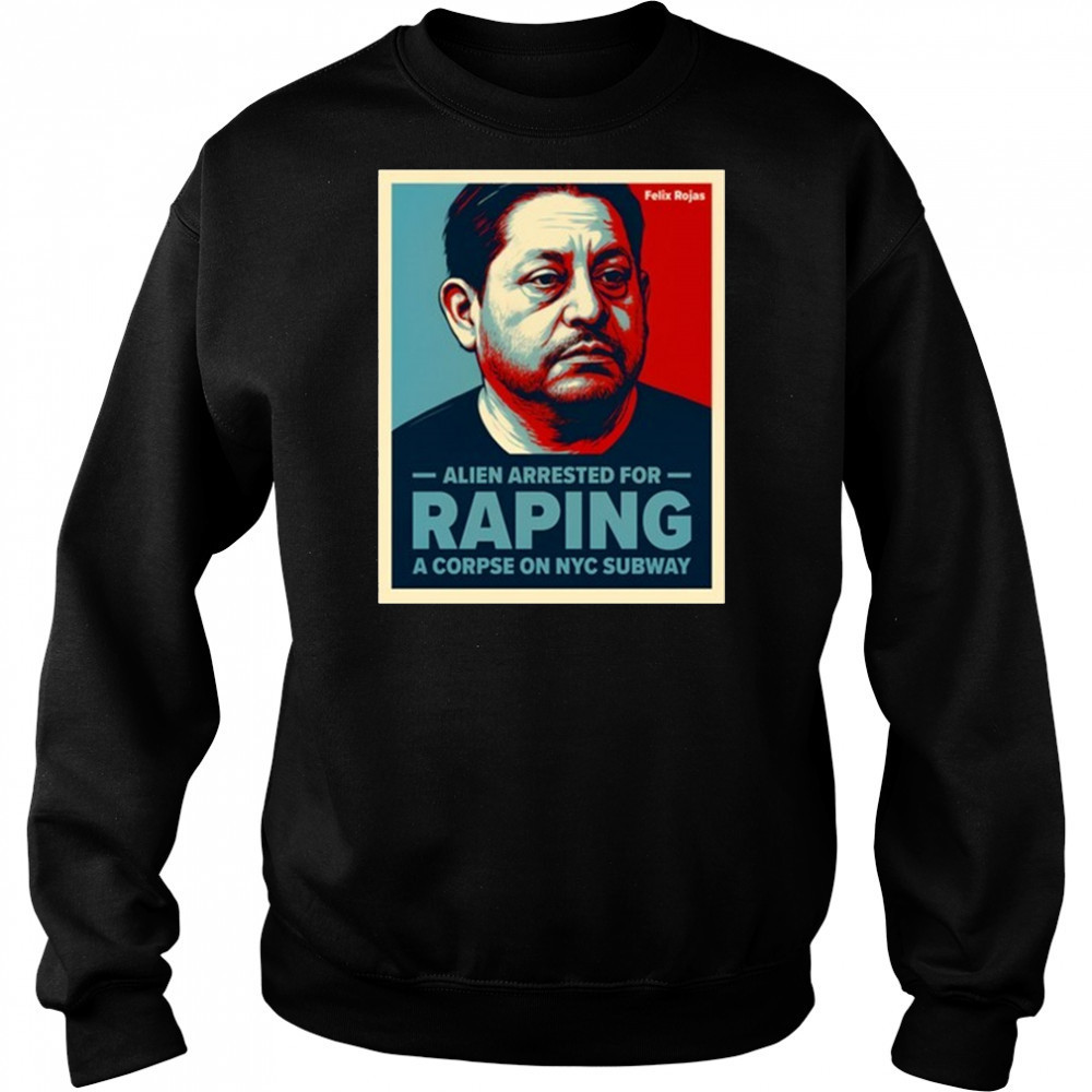 Alien Arrested For Raping A Corpse On Nyc Subway Retro Portrait t-shirt Sweatshirt