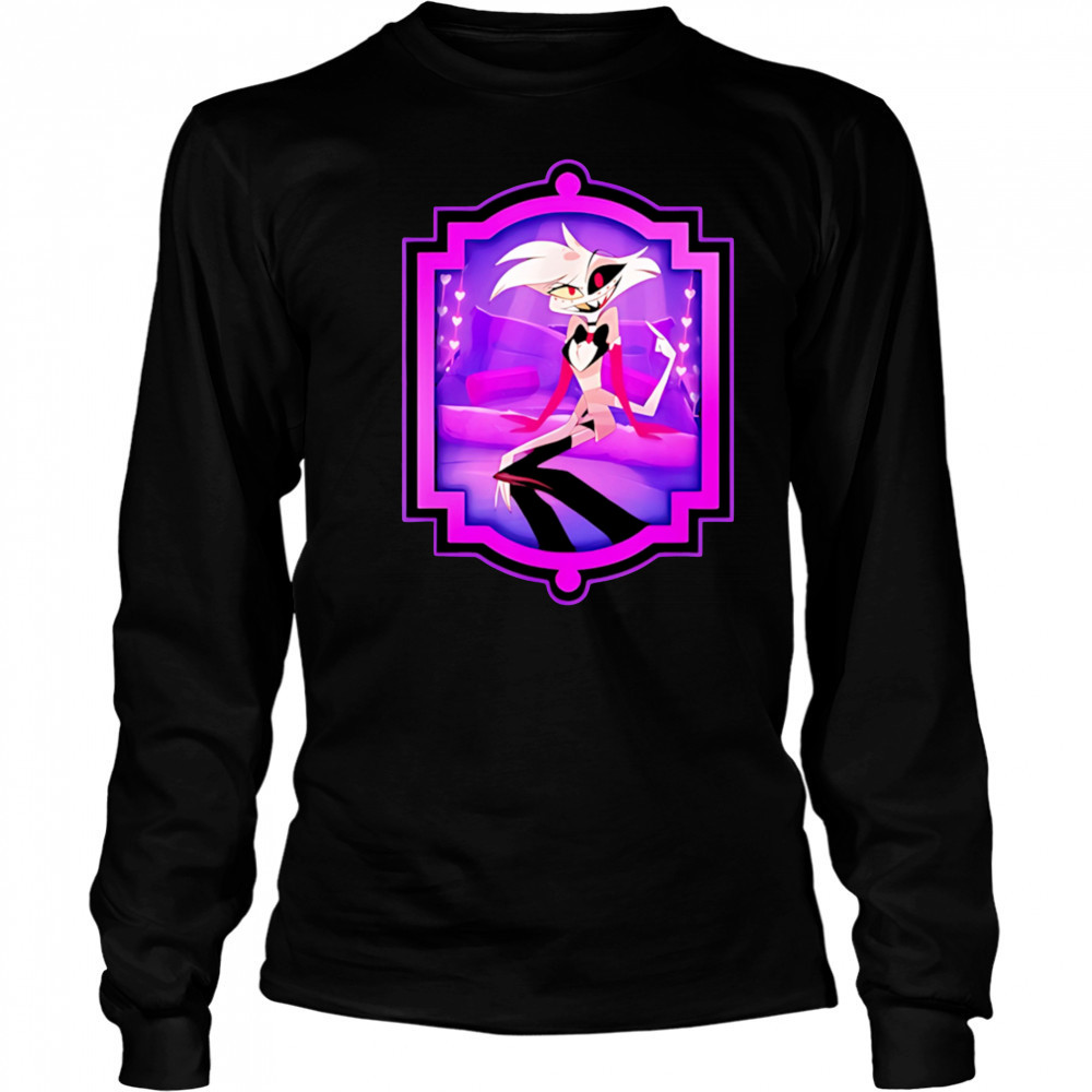 Angel dust the show hazbin hotel shirt Long Sleeved