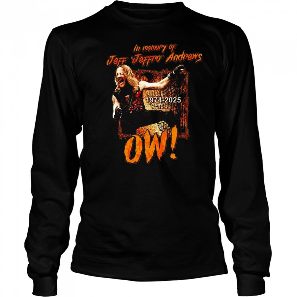 Armor Column Jeffro In Memory Of Jeff Jeffro Andrews 1974-2025 Shirt Long Sleeved