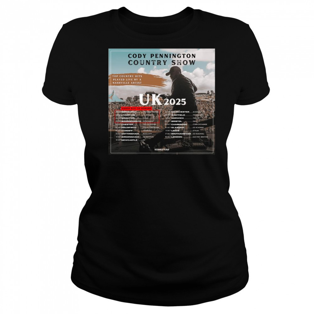 Cody Pennington Country Show UK Tour 2025 Shirt Women's T-shirt