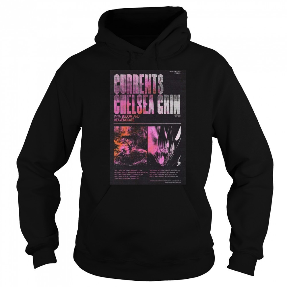 Currents Poster Australia May 2025 Tour Shirt Hoodie