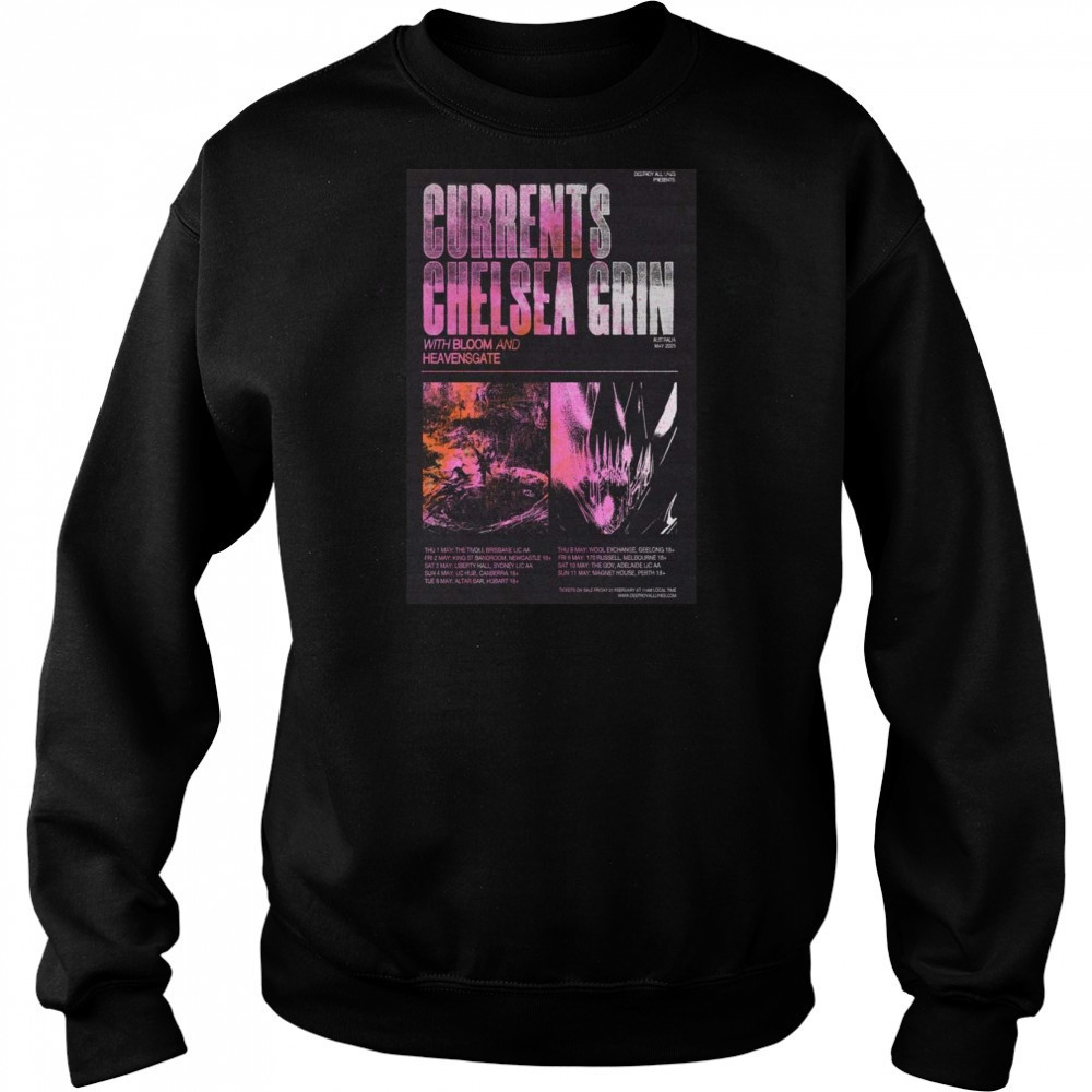 Currents Poster Australia May 2025 Tour Shirt Sweatshirt